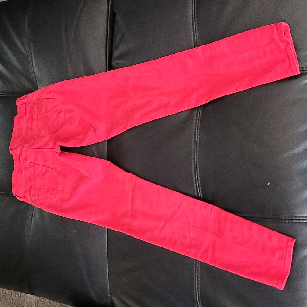 American Eagle Red Skinny Jeans - Picture 6 of 8